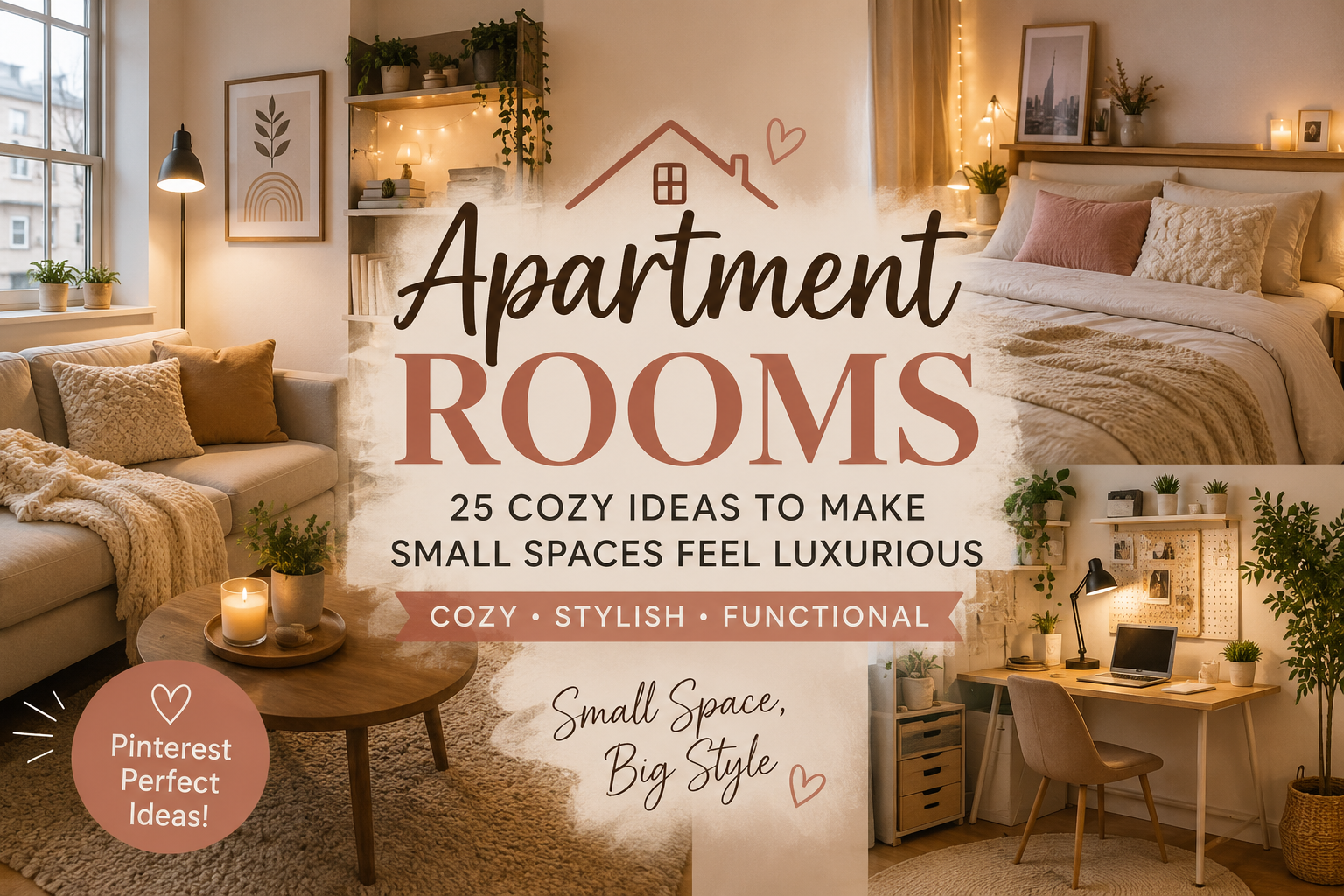 Apartment Rooms: 25 Cozy Ideas That Make Small Spaces Feel Luxurious.